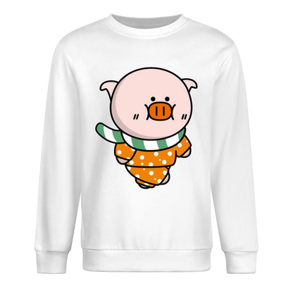 Front Patterned Long Sleeve TopSlim Fit SoftWear