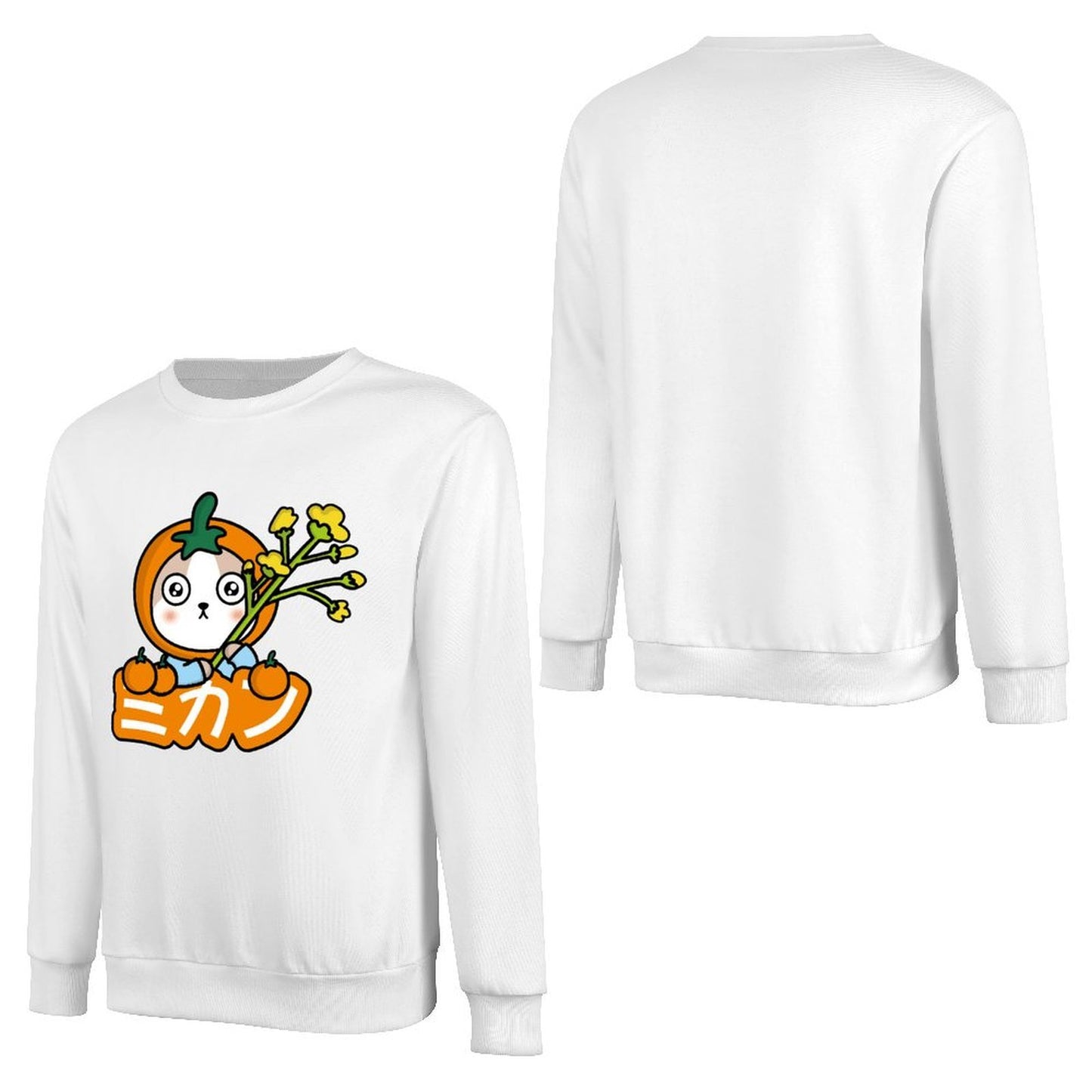 Front Patterned Long Sleeve TopSoft-Touch Vintage