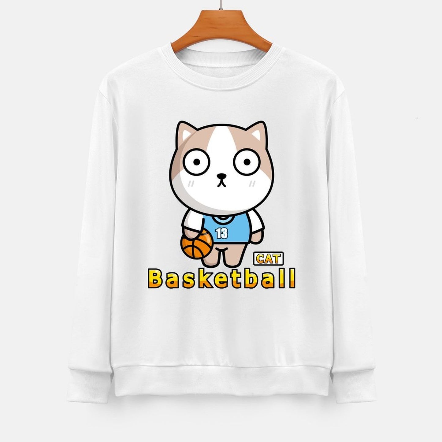 Front Patterned Long Sleeve TopCleanCut SoftFeel