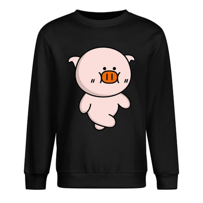 Front Patterned Long Sleeve TopFitted SoftFeel