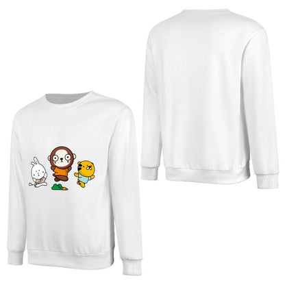 Front Patterned Long Sleeve TopEssential Softstyle