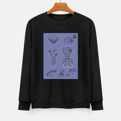 IPIB 250g Crew Neck Long Sleeve Sweatshirt Front GraphicCrew Neck Long Sleeve Sweatshirt6000008-3