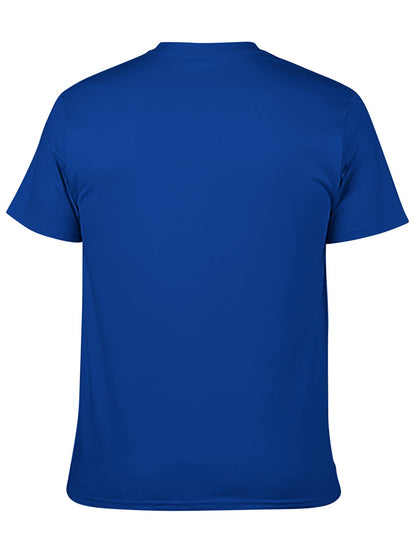 Custom adult heat transfer short-sleeved T-shirts  Blue