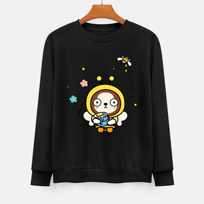 Front Patterned Long Sleeve TopClassicLine Printed