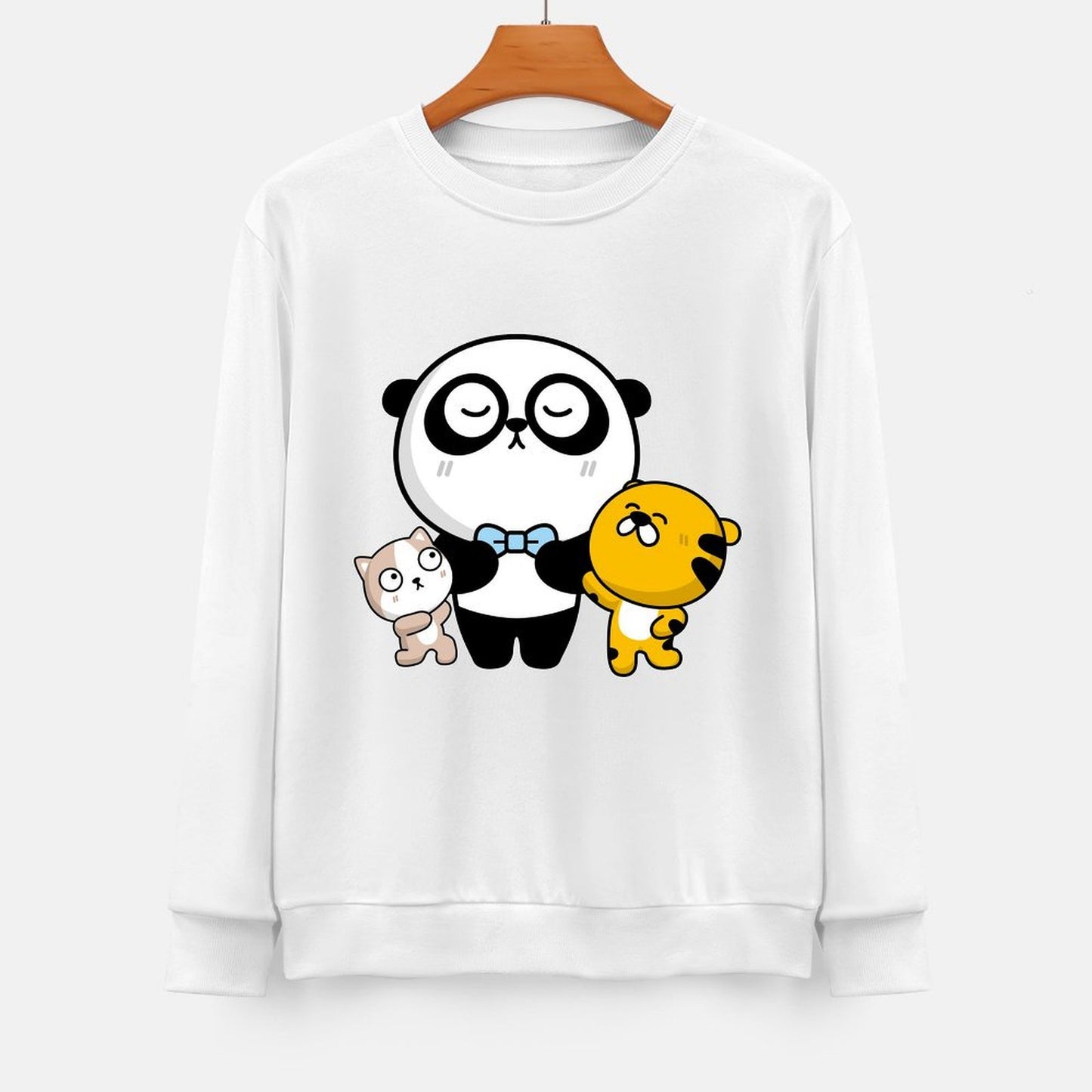 Front Patterned Long Sleeve TopIndoor Slim Fit