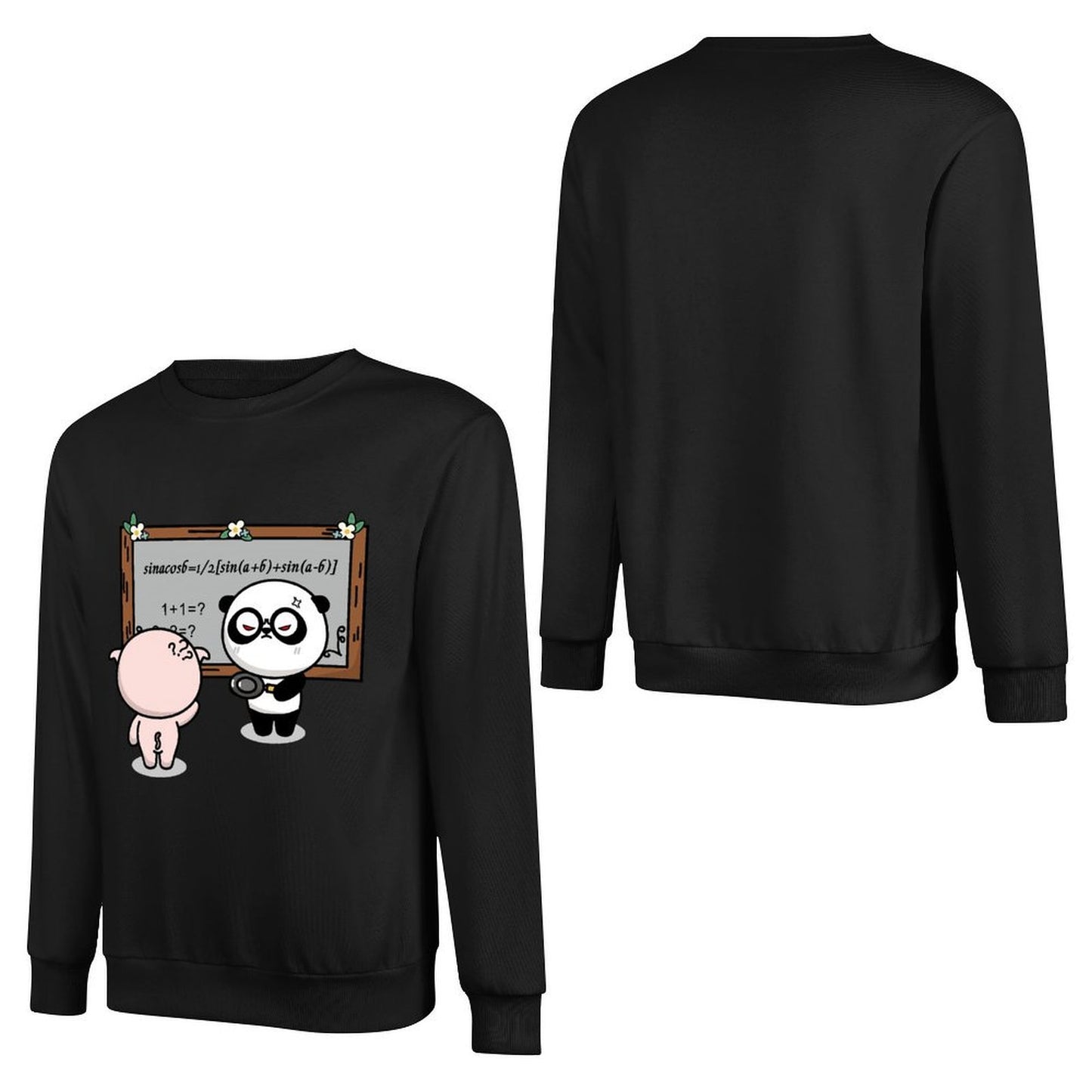 Front Patterned Long Sleeve TopEssential ClassicStyle