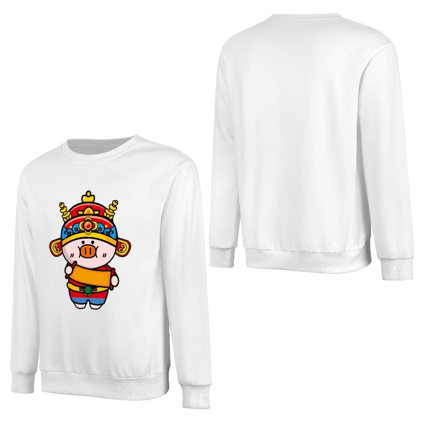 Front Patterned Long Sleeve TopTimeless Clean