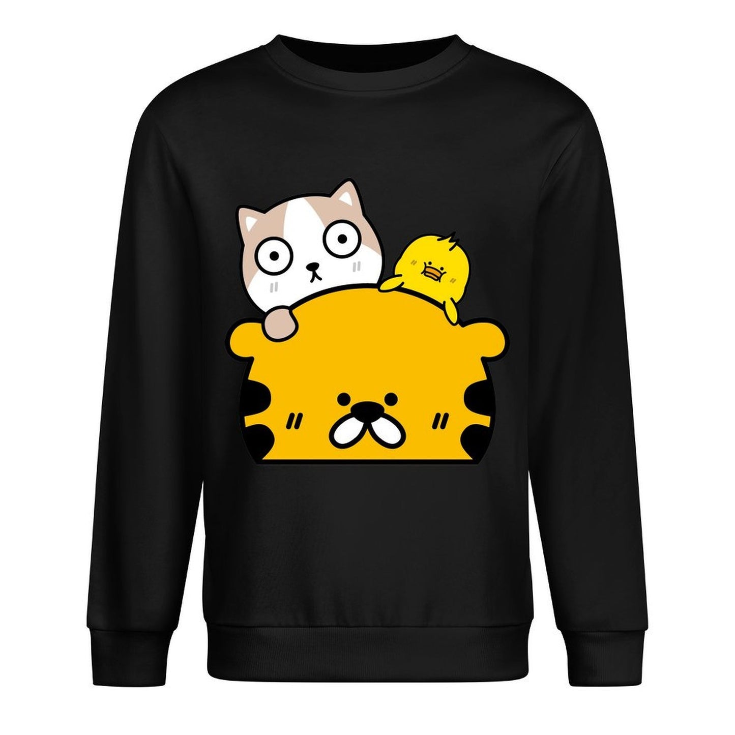 Front Patterned Long Sleeve TopTimelessComfort Sharp