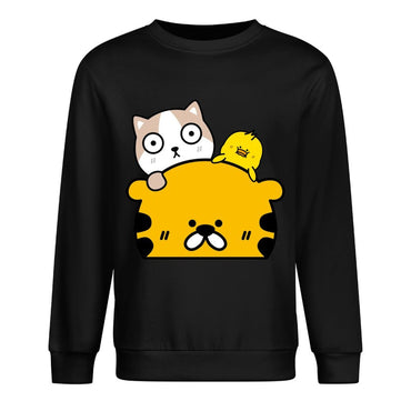 Front Patterned Long Sleeve TopTimelessComfort Sharp