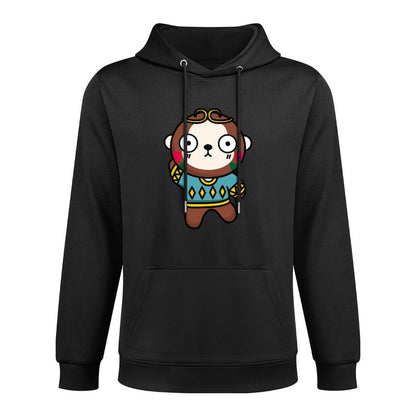 Recycled Batch-Printed Front Graphic Hoodies