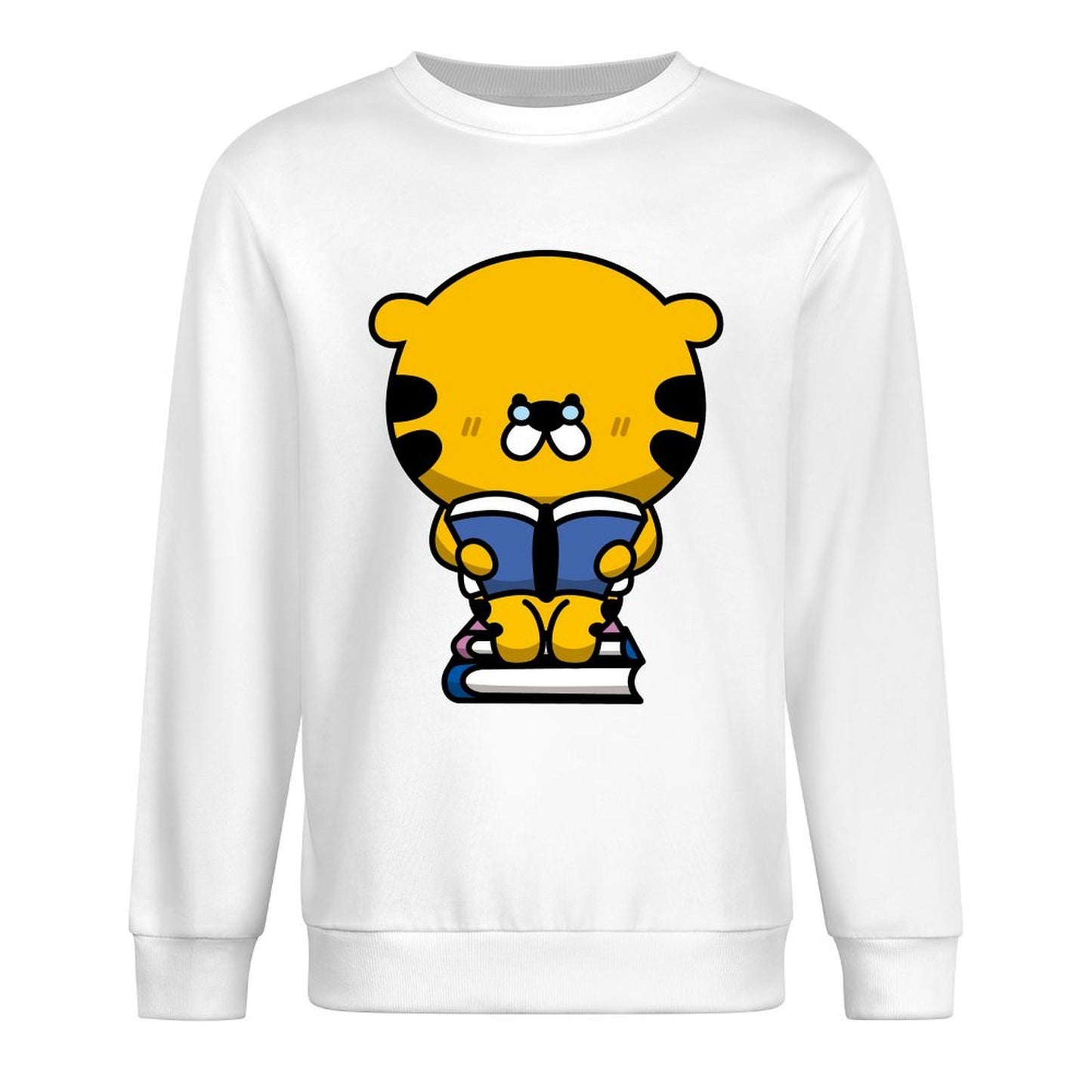 Front Patterned Long Sleeve TopColorfast Fitted