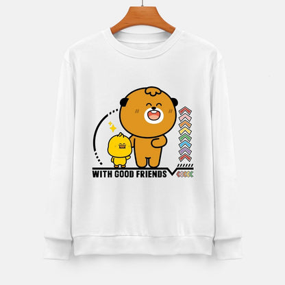 Front Patterned Long Sleeve TopSmoothWear Print-Ready