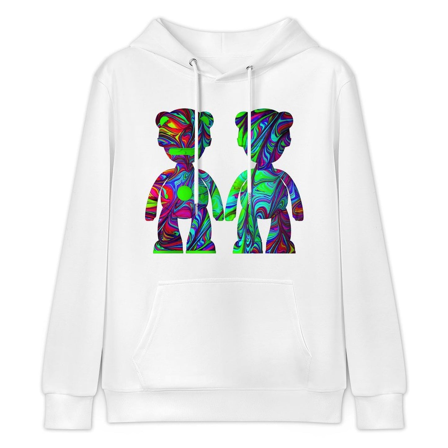 Hoodie Front PatternPrinting Slim Fit