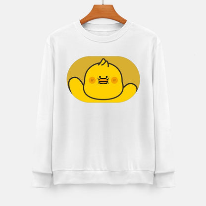 Front Patterned Long Sleeve TopStreet Easy-Care