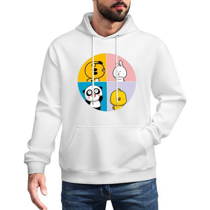 Breathable Pocket Tee Front Graphic Hoodies