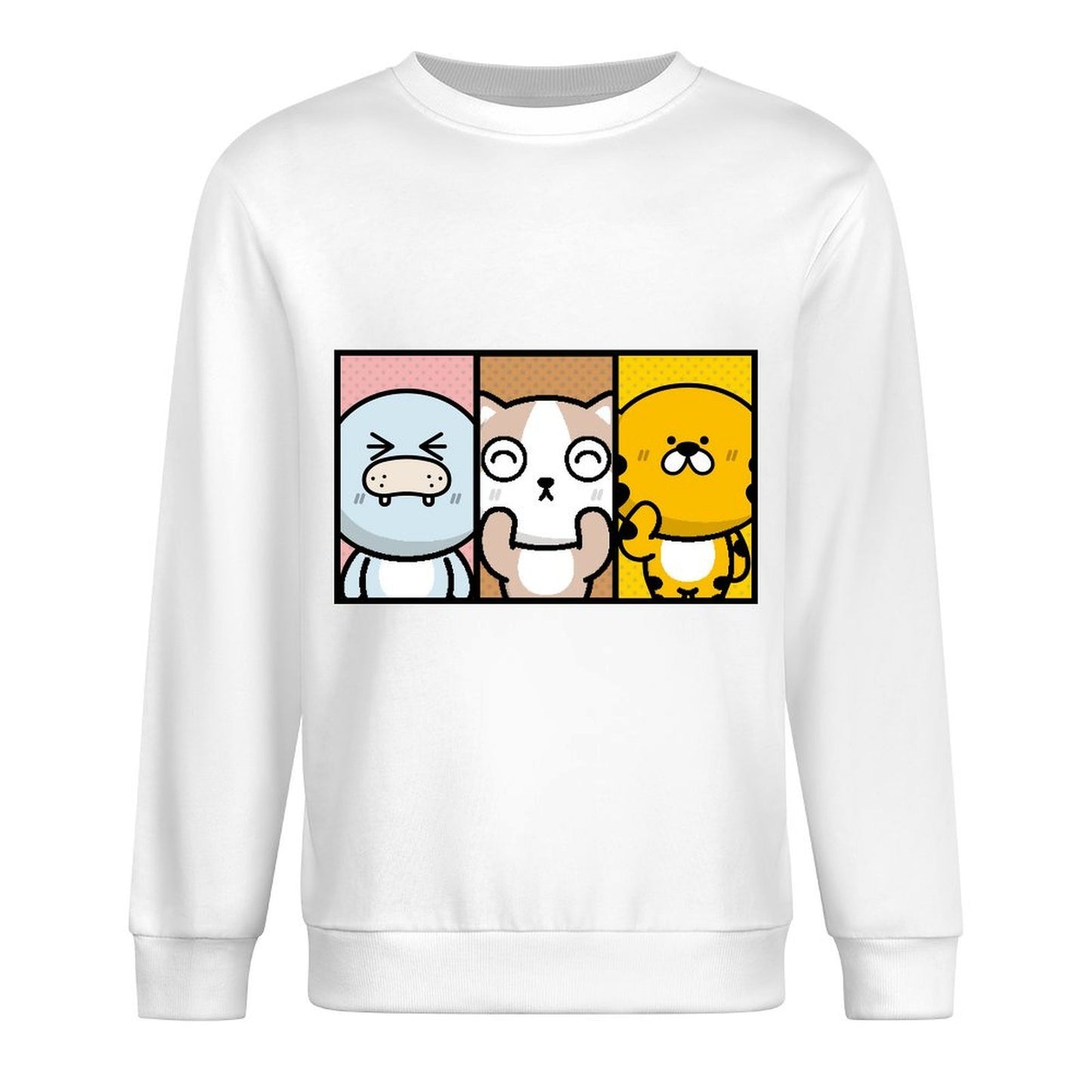 Front Patterned Long Sleeve TopEverydaySeries Neat