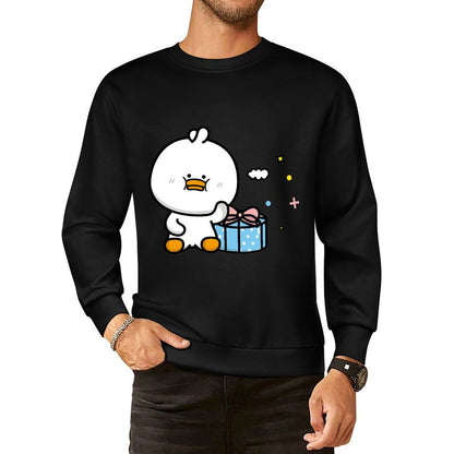 Front Patterned Long Sleeve TopColorfast Batch-Printed