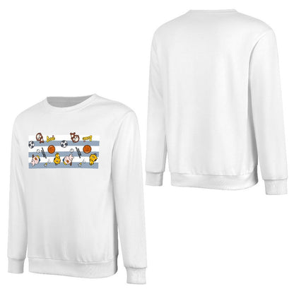 Front Patterned Long Sleeve TopClassicLine Sleek