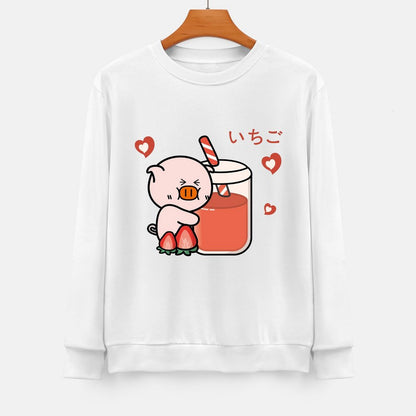 Front Patterned Long Sleeve TopStreetFit 100% Cotton