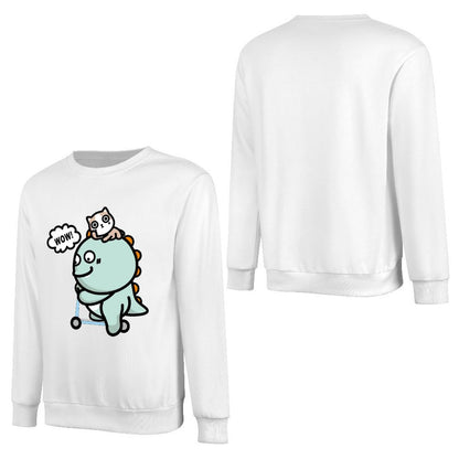 Front Patterned Long Sleeve TopMinimal Slim Fit