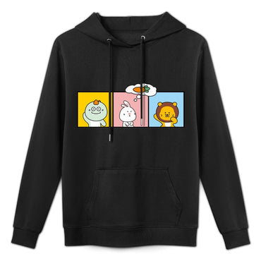 SmoothWear Relaxed Front Graphic Hoodies