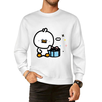 Front Patterned Long Sleeve TopComfortFit Natural