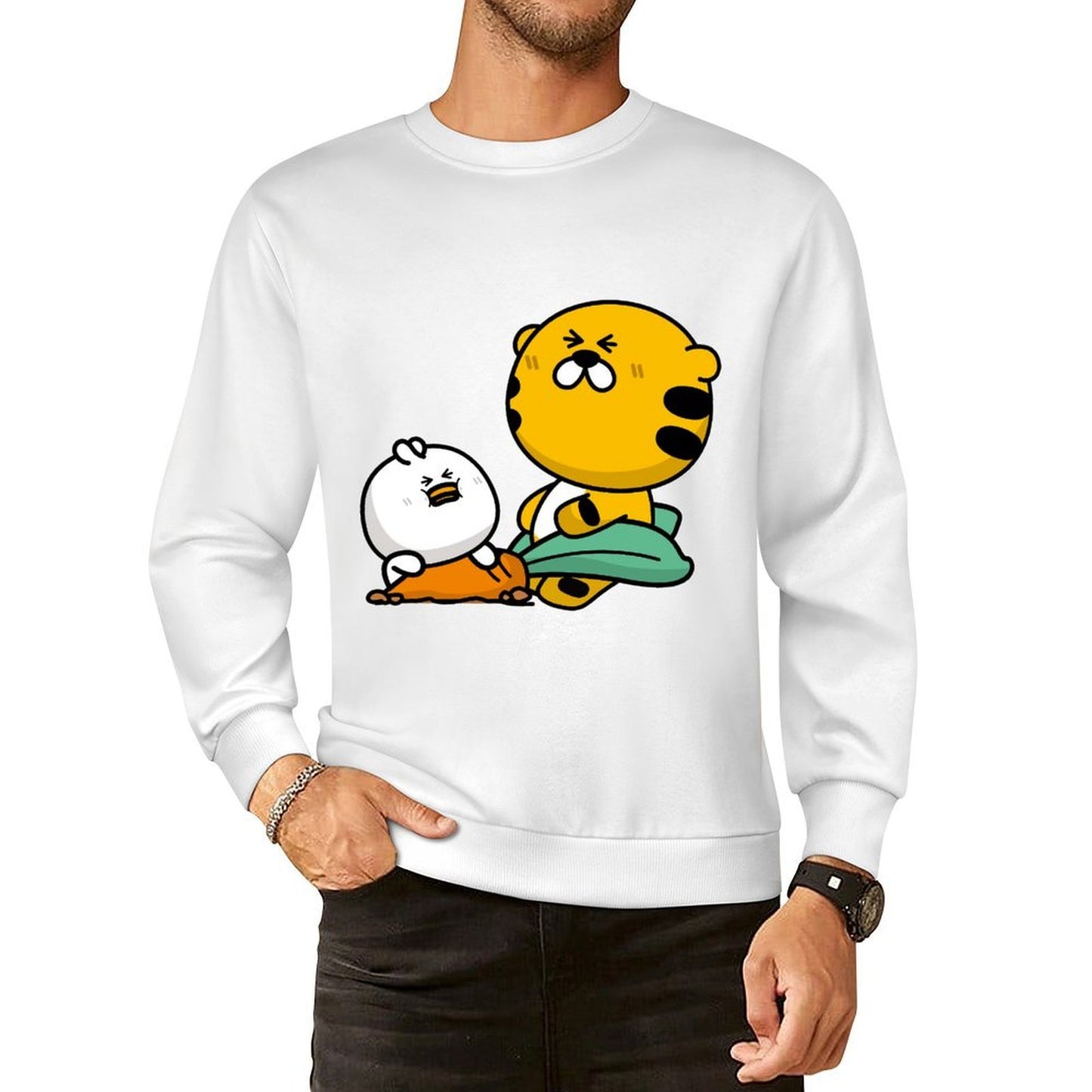 Front Patterned Long Sleeve TopLifestyleLine ActiveLine