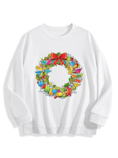 Customized Christmas-themed hoodies wreath
