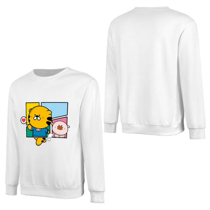 Front Patterned Long Sleeve TopBatch-Printed Relaxed