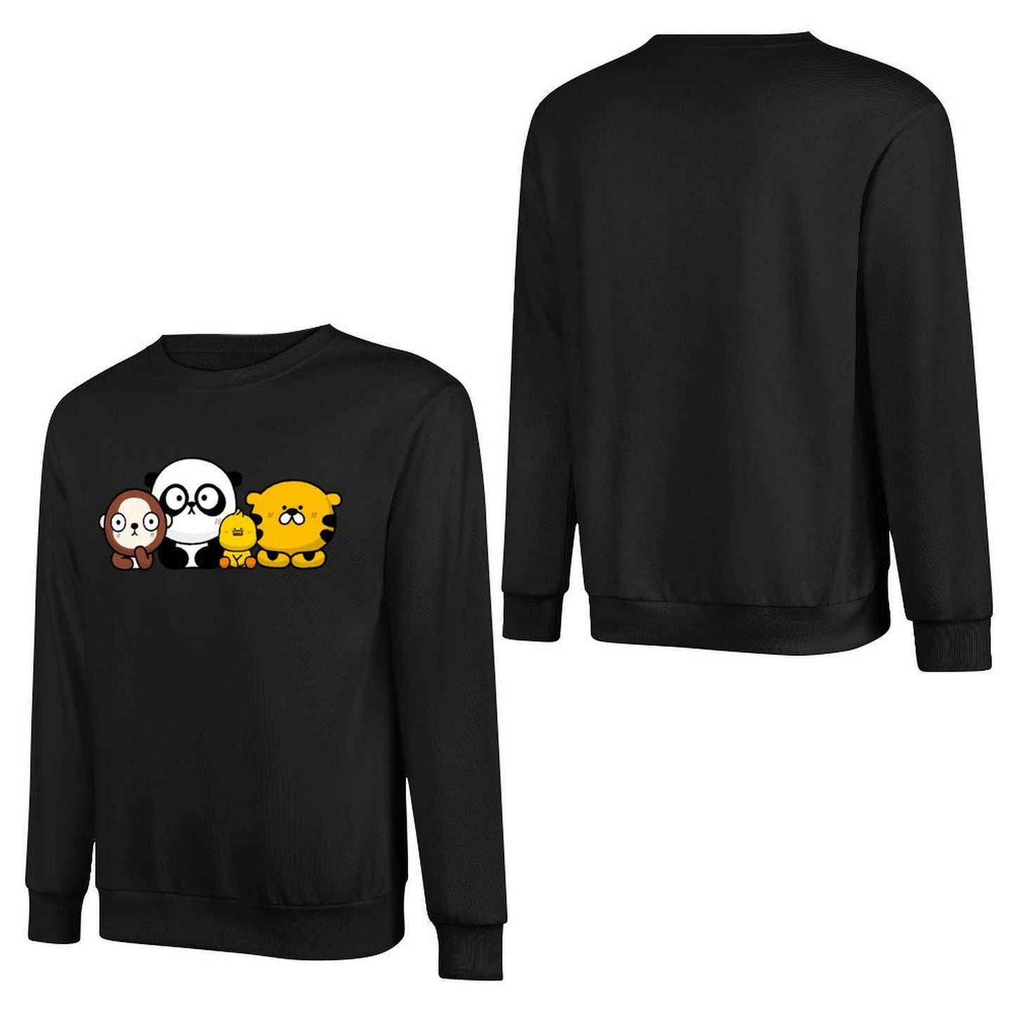 Front Patterned Long Sleeve TopSleek Everyday