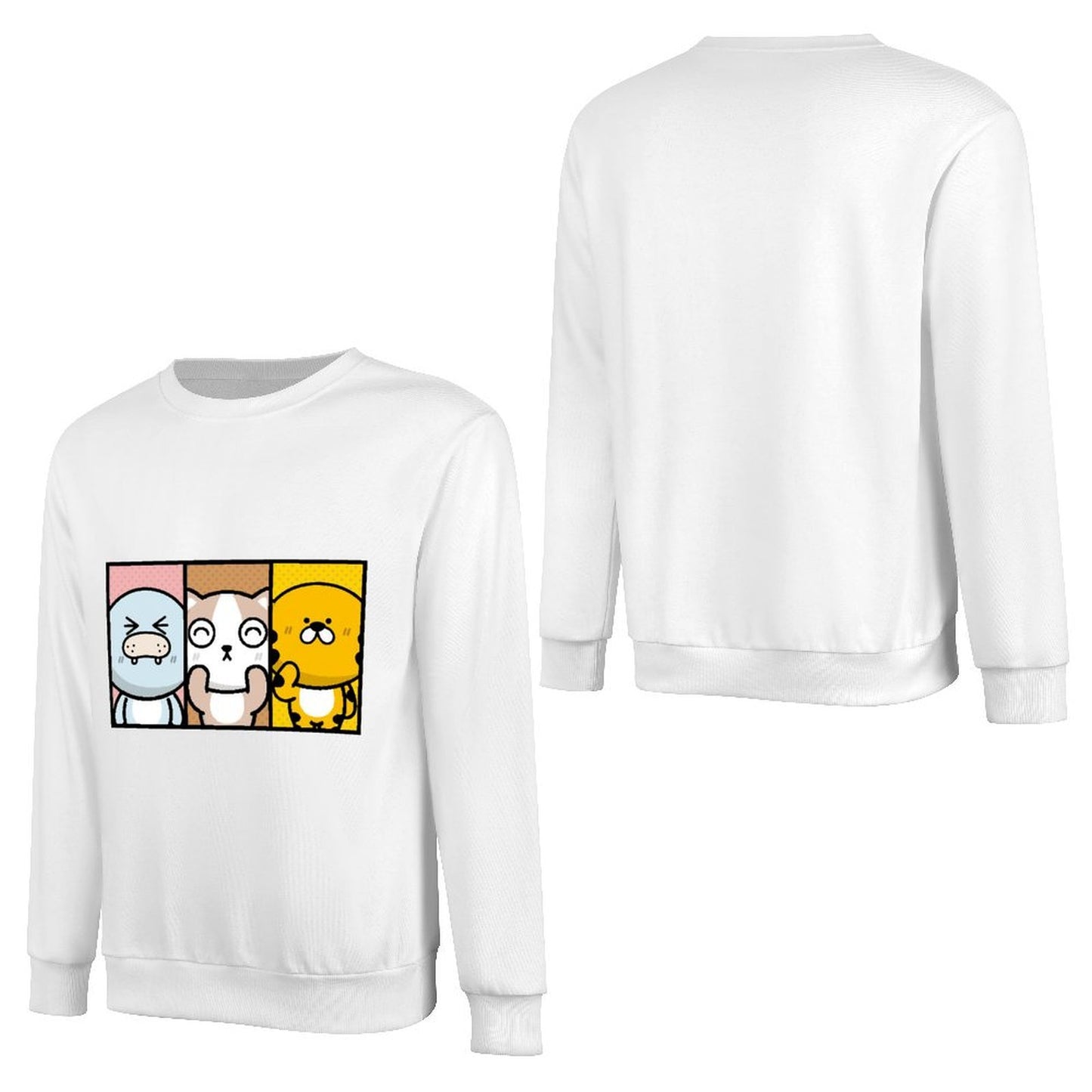 Front Patterned Long Sleeve TopEverydaySeries Neat