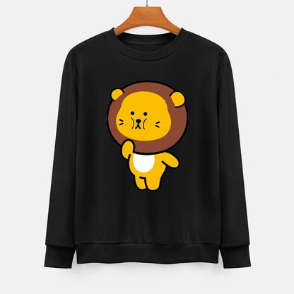  Front Patterned Long Sleeve TopStreetStyle Sharp