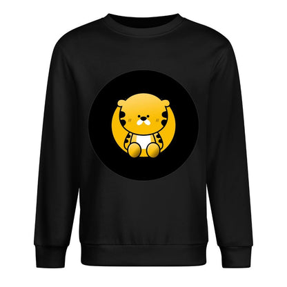 Front Patterned Long Sleeve TopVintage Batch-Printed