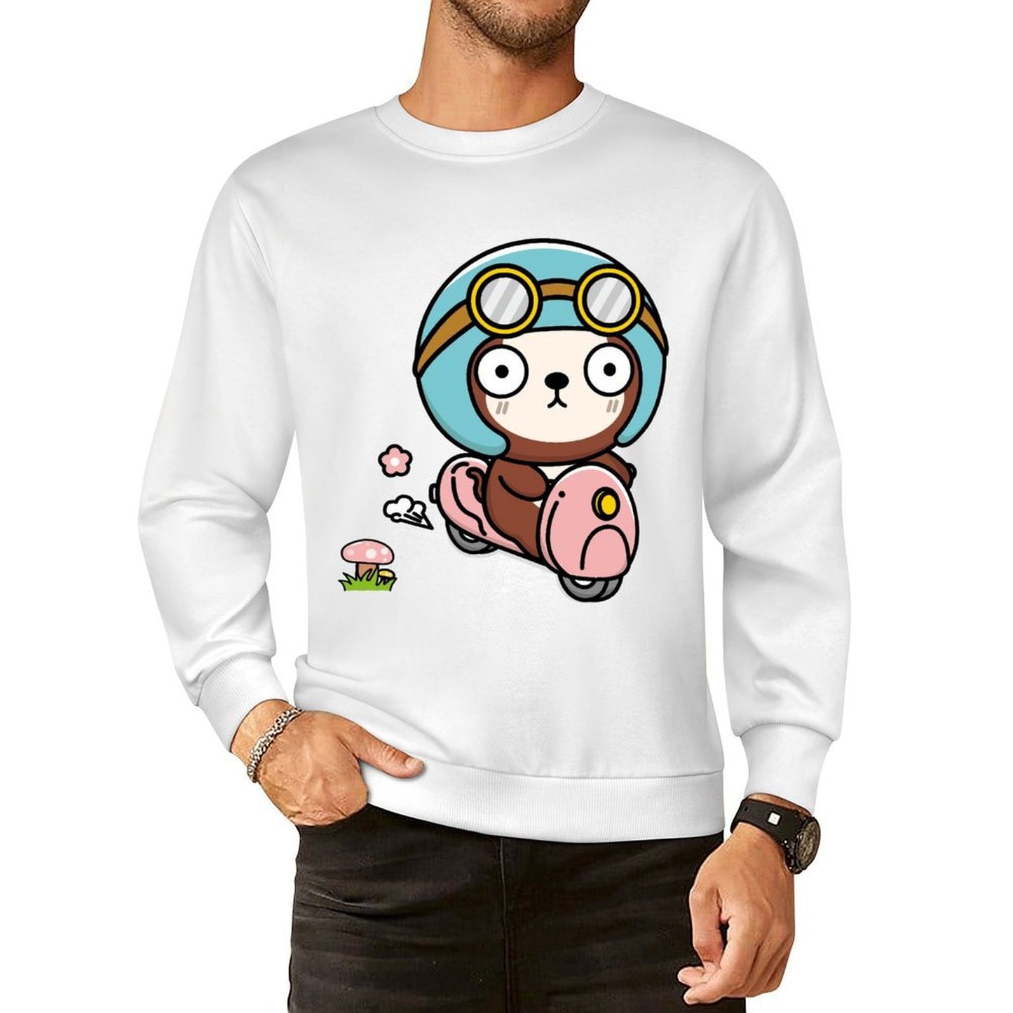 Front Patterned Long Sleeve TopActiveStyle Clean