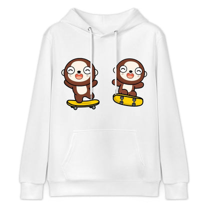 Front Graphic HoodiesEco-Conscious Smooth Feel