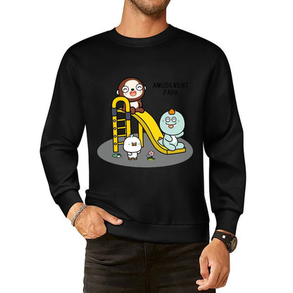 Front Patterned Long Sleeve TopWrinkle-Free Crisp Print