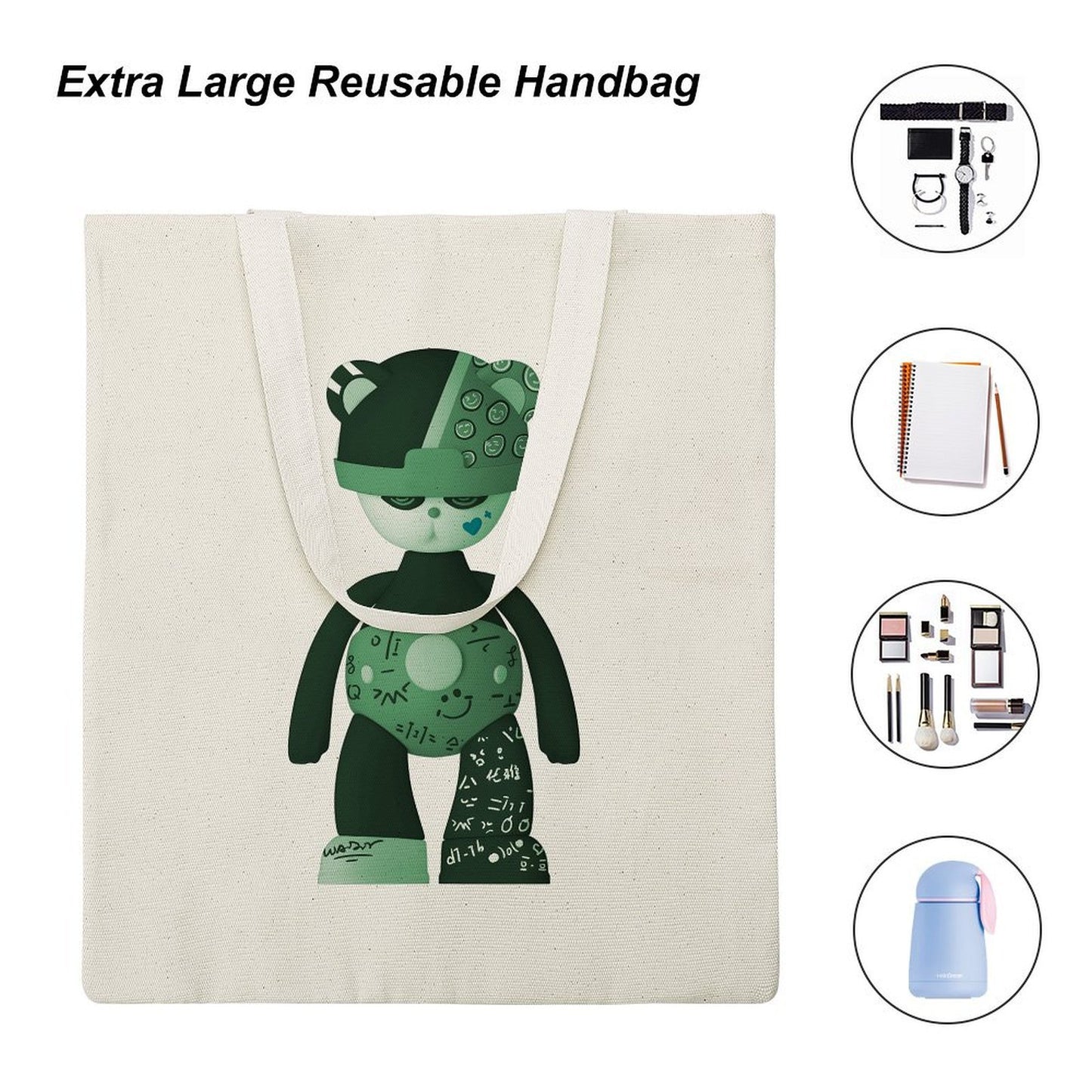 Canvas Tote Bag 6000107-1 Style 34x40cm