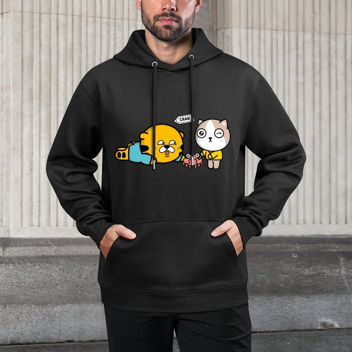 IPBR 250g Hooded Pocket Sweatshirt Front GraphicMen's Hooded  Sweatshirt4000890