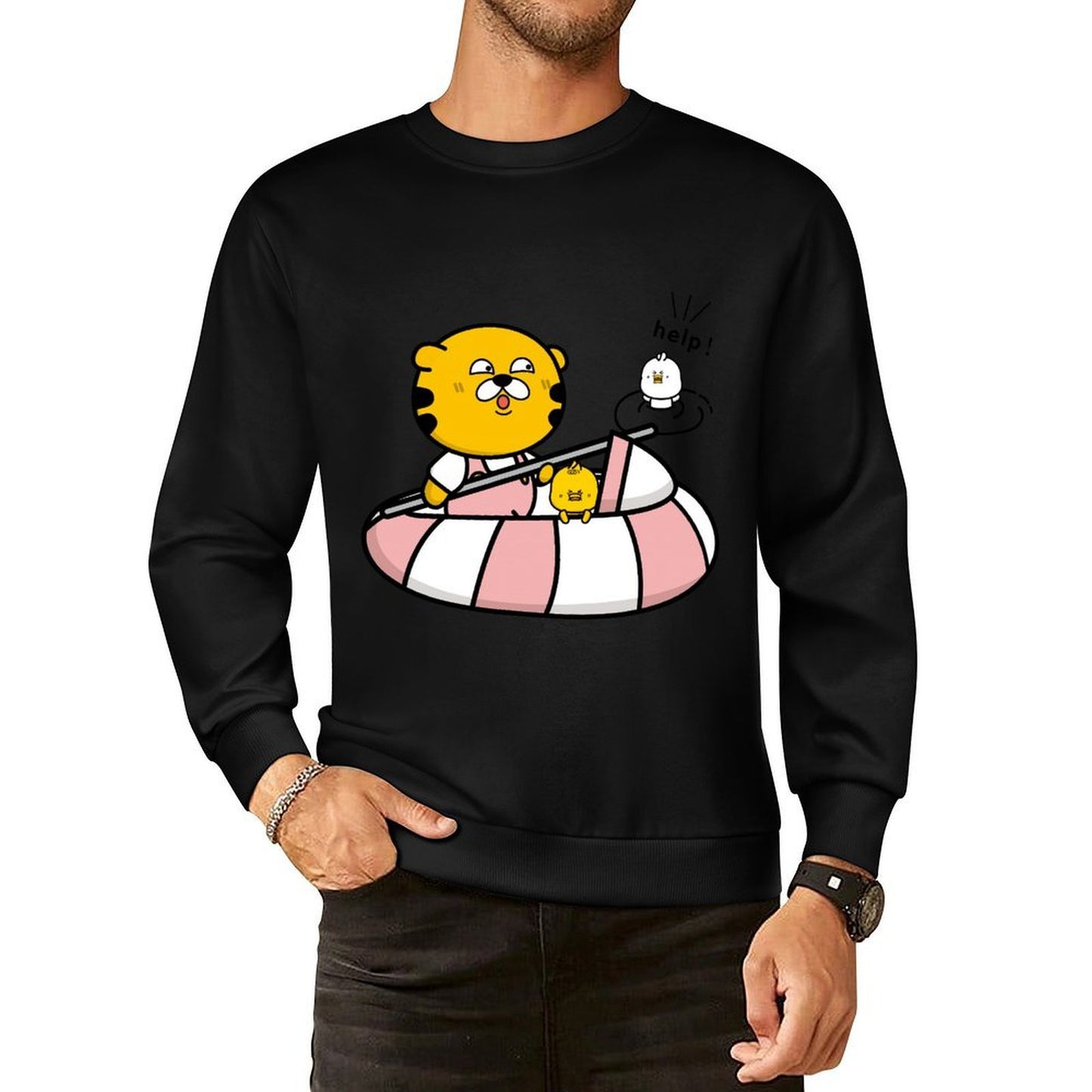 Front Patterned Long Sleeve TopRegularFit PremiumSeries