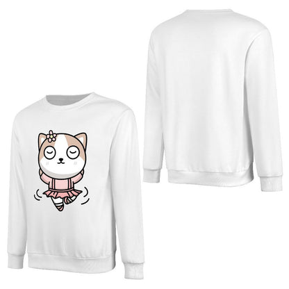 Front Patterned Long Sleeve TopClassicLine EverydayWear