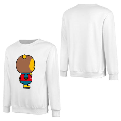 Front Patterned Long Sleeve TopModernFit Heavyweight