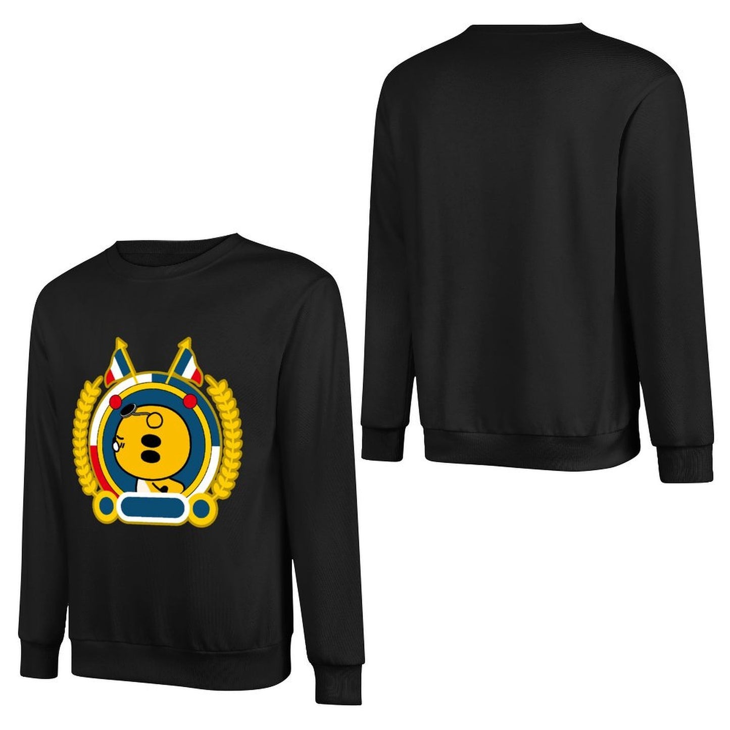 Front Patterned Long Sleeve TopSmooth Performance