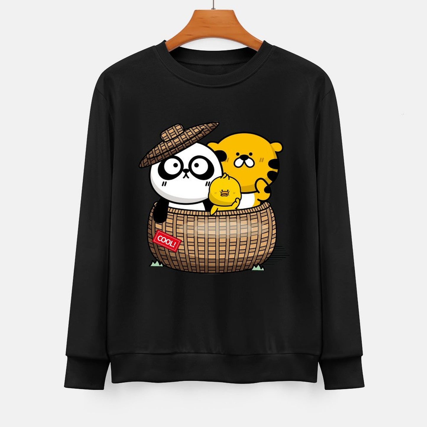 Front Patterned Long Sleeve TopDesign-Your-Own High-Quality