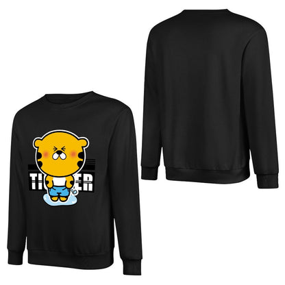 Front Patterned Long Sleeve TopHigh-Quality Sharp