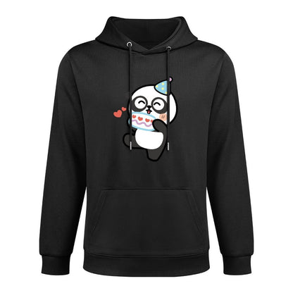 Soft-Touch Batch-Printed Front Graphic Hoodies