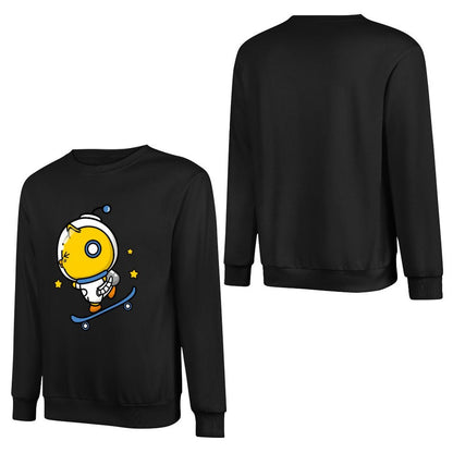 Front Patterned Long Sleeve TopSoftstyle Breathable