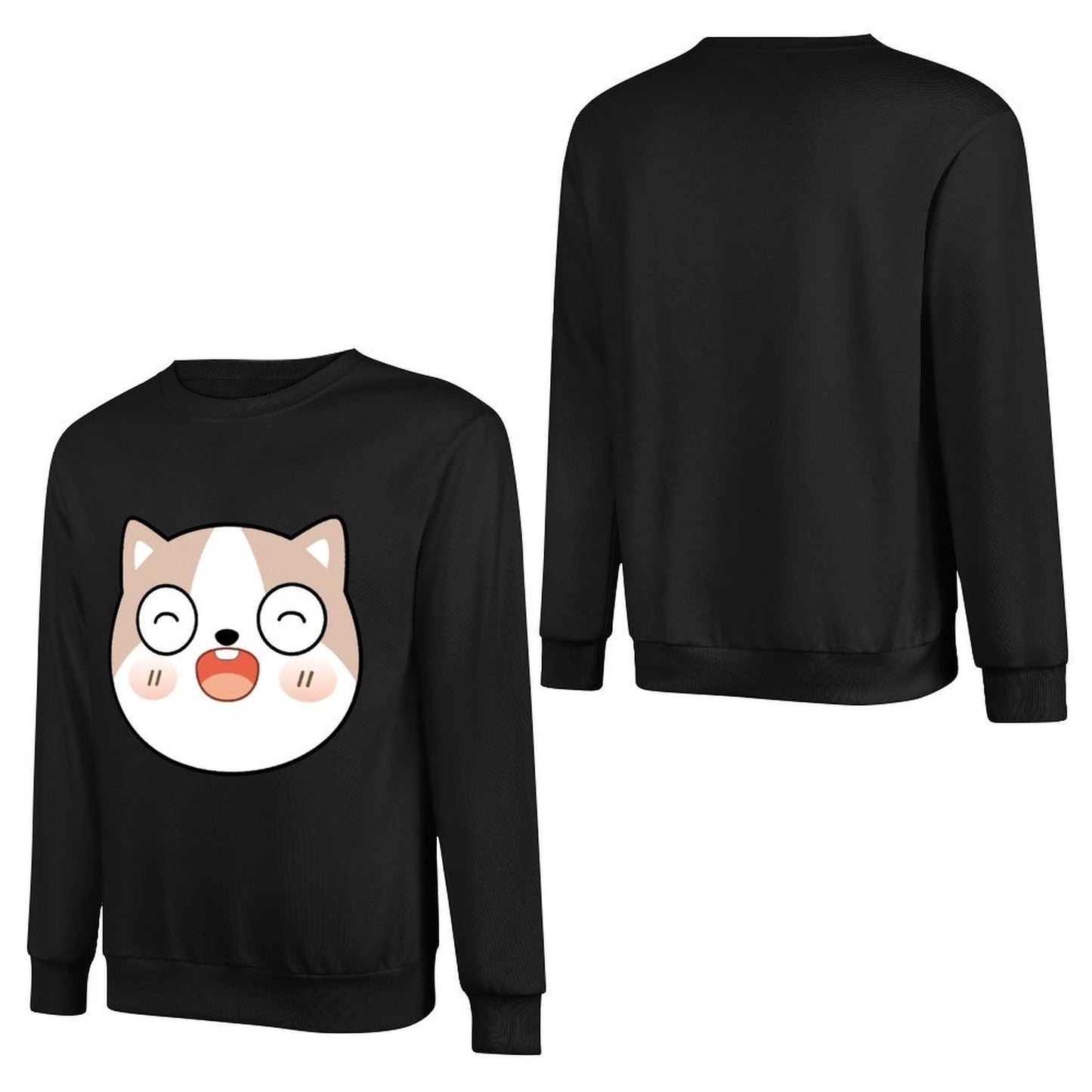 Front Patterned Long Sleeve TopEveryday Casual