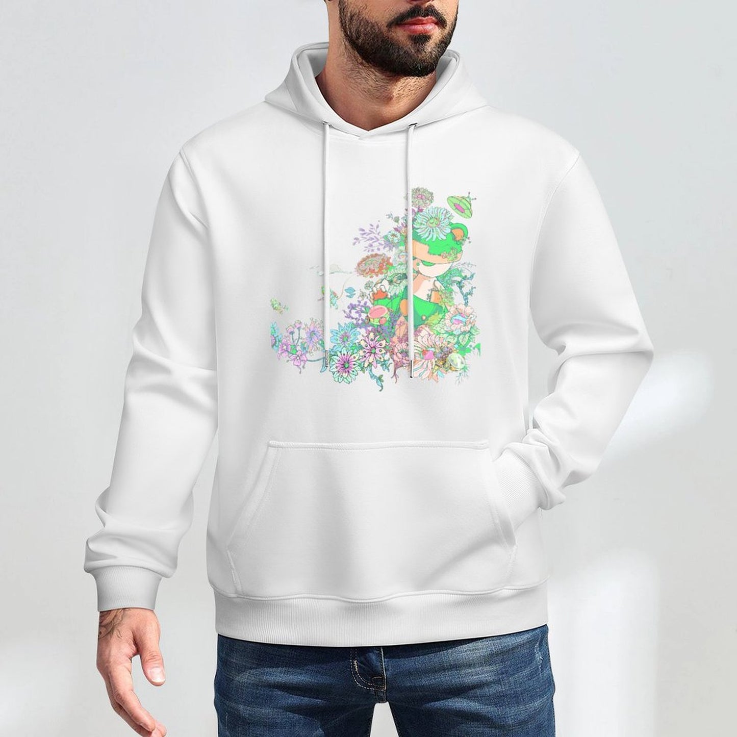 Hoodie Front PatternLogo-Ready Smooth Feel