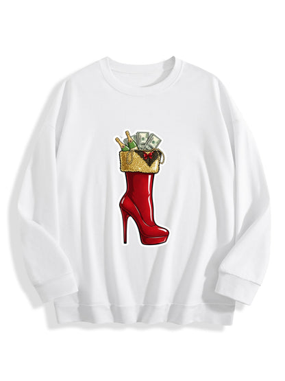 Customized Christmas-themed hoodies Gauguin shoes