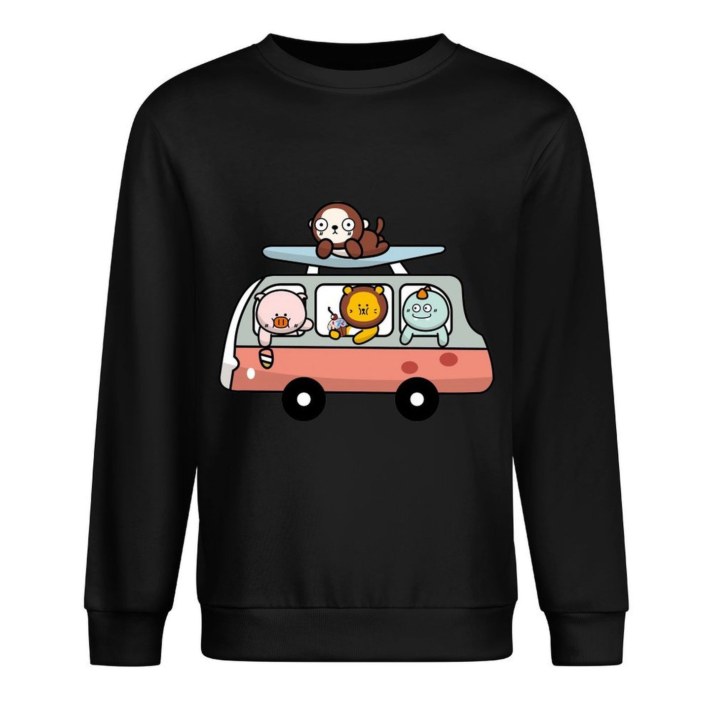 Front Patterned Long Sleeve TopEssential Reliable
